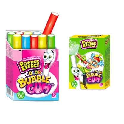 Johny Bee Color Bubble Gum Candy - Girlz box