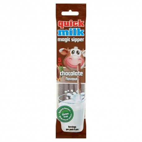 Quick milk - Pailles Magiques - Goût chocolat 5pcs  - Girlzbox