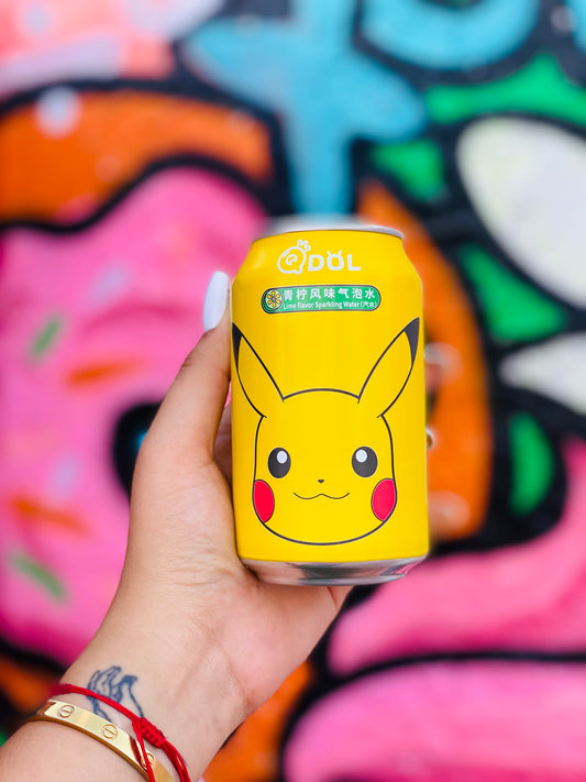 Boisson pokemon nouveau QDOL POKEMON CITRUS SPARKLING WATER 330ML -pokemon drink - Pikatchu soda