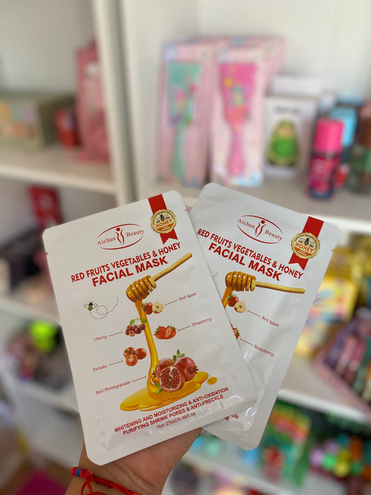 Masquex2 red fruits and honey facial mask masque pour le visage